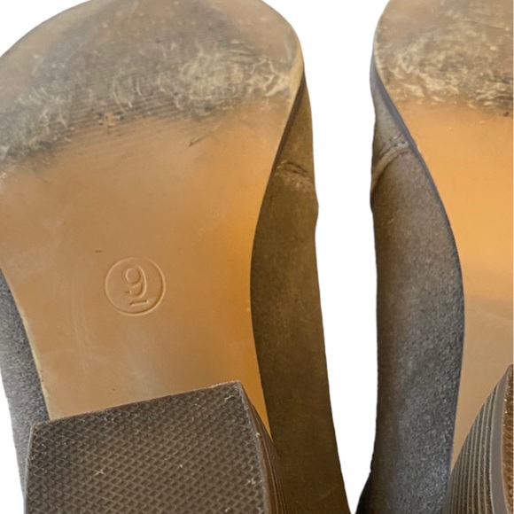 Taupe Suede Ankle Boots with Buckled Straps - Picture 8 of 8